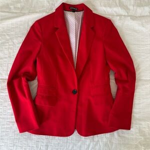 Express Women's Fire Red Suit Blazer